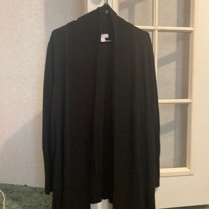 Women’s black wrap sweater/jacket size XL